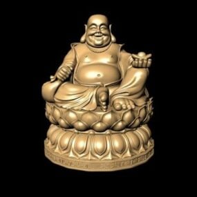 تمثال بوذا الصيني نموذج ثلاثي الأبعاد