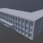 Lowpoly Bâtiment rectangulaire