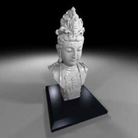 Avalokiteshvara تمثال نصفي نموذج 3D
