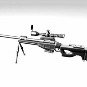 Military Cs-lr4 Sniper Rifle Gun 3d model