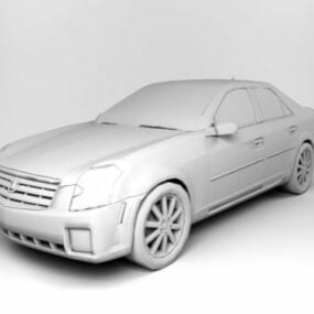 كاديلاك سيدان Lowpoly نموذج سيارة 3D