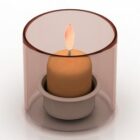 Home Candle With Cover Decoration