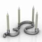 Candlestick Erlach Curved Shape