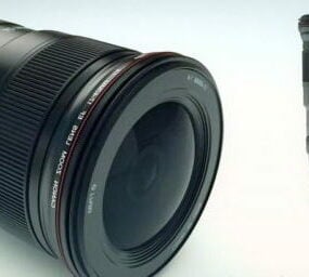 카메라 캐논 줌 렌즈 3d 모델
