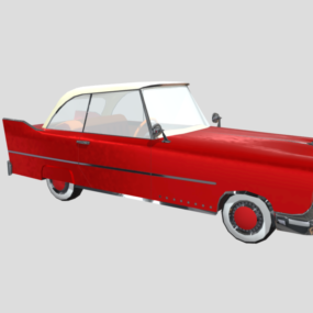 דגם תלת מימד של מכונית וינטג' משנות ה-1960