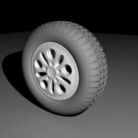 Thick Truck Tire 3d model