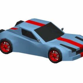 Cartoon Race Car V1 דגם תלת מימד