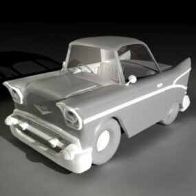 Cartoon Car Rigged Model 3d
