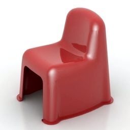 صندلی پلاستیکی درشت مدل سه بعدی