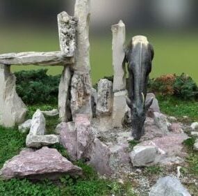 Múnla Chamois Rock Statue 3d saor in aisce