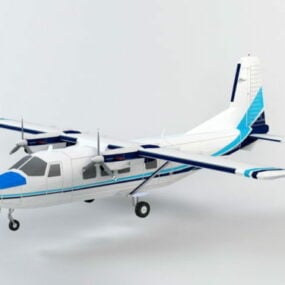 Y-12 Utility 3D-model voor kleine vliegtuigen