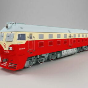 Jernbanelokomotiv 3d-model
