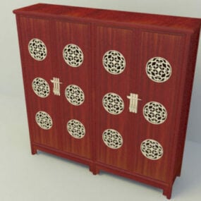 Chinese Style High Cabinet 3d model
