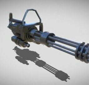 Militärisches Vulcan Mini Gun 3D-Modell