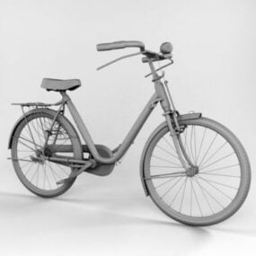 Old Classic Bicycle 3d model