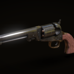 Colt 1851 Vintage Gun 3d μοντέλο