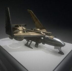 Бойовий реактивний анімаційний літак 3d модель