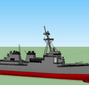 Ναυτικό πλοίο Ddg-51 Missile Destroyer 3d μοντέλο
