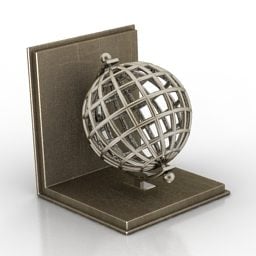 Gold Globe Eichholtz Decoration 3d model