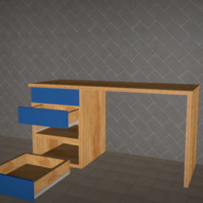 Home Work Desk 3d model