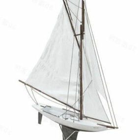 ヨットの3Dモデルを表示