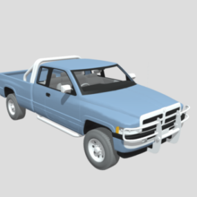 डॉज राम पिक-अप ट्रक 3डी मॉडल