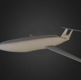 Bubble Airplane Lowpoly 3d model