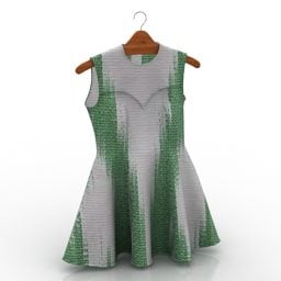 Couple Of Shirts Hanging On Rack 3d model
