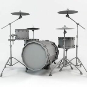 3d модель інструменту Drum Kit