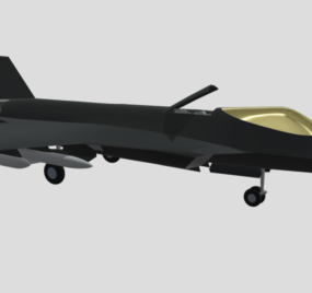 E-58軍用機3Dモデル