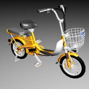 Model 3D roweru elektrycznego z małym kołem