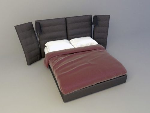 Elegant Design Grey Bed