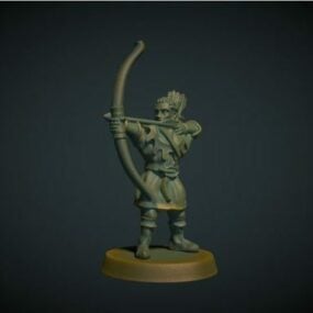 Elf Archer Character Sculpt 3d model