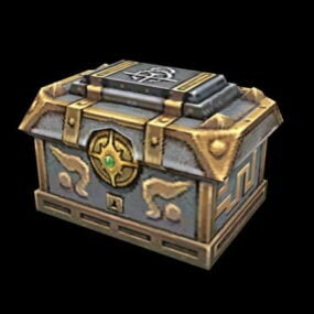 Gaming Treasure Chest Animated 3d model