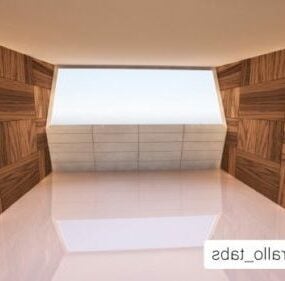 3D model interiéru prázdné místnosti