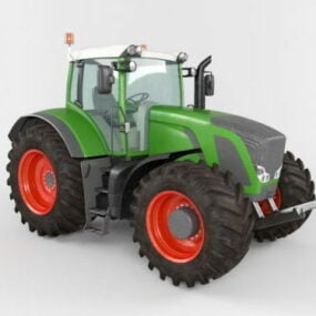 Heavy Farm Tractor V1 דגם תלת מימד