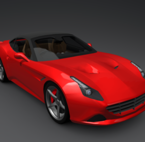 Coche descapotable Ferrari California modelo 3d