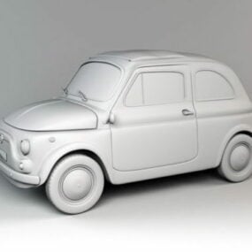 Fiat 500 City Car V1 3d model