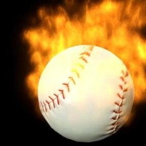 火の野球効果3Dモデル