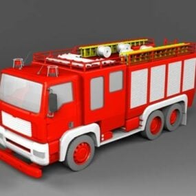 City Fire Engine Truck 3D-malli