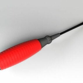 平头螺丝刀工具3d模型