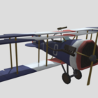 Flying Propeller Circus Plane