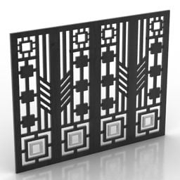 لوحة ديكور إطار البوابة نموذج ثلاثي الأبعاد