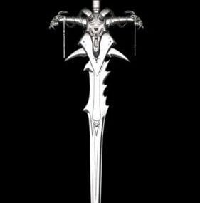 Warcraft Game Sword 3d model