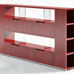 Modernismus Jednoduchý 3D model kabinetu