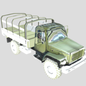 Soviet Gaz Military Truck 3d model
