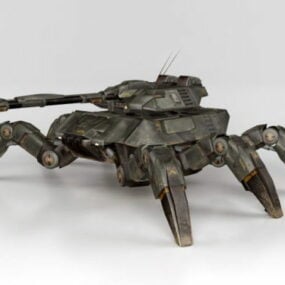 Game Spider Tank Concept 3d model