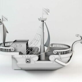 Model 3d One Piece Going Merry Pirate Ship
