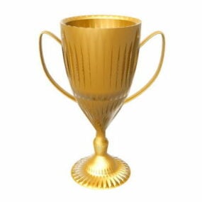 Tennis Golden Trophy 3d model