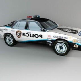 Západní policejní auto 3D model